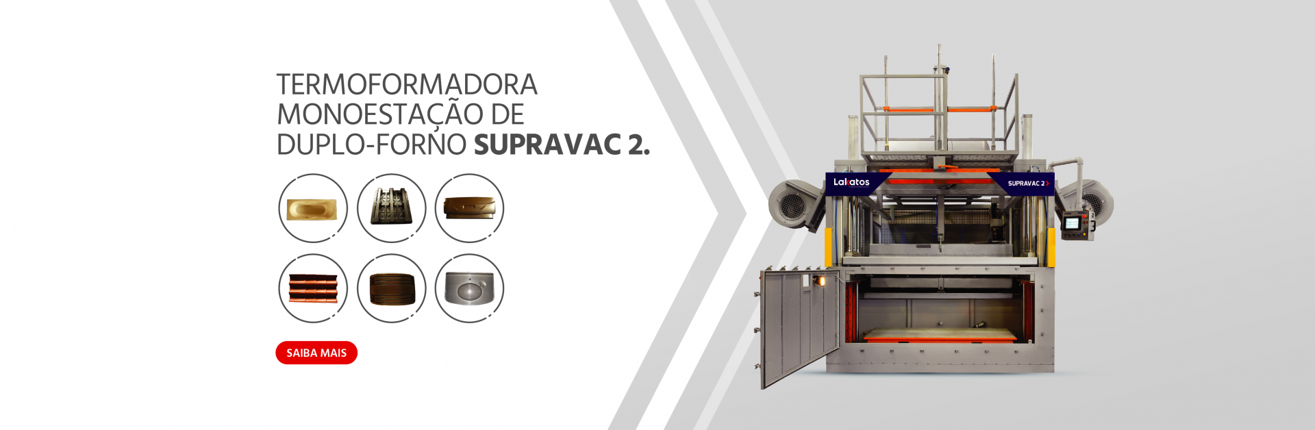 Termoformadora Lakatos em ambiente industrial