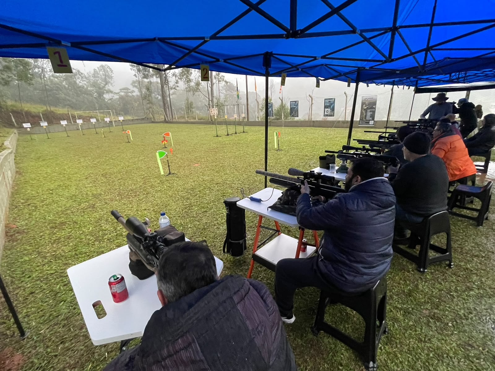 Area de tiro preparada para torneios